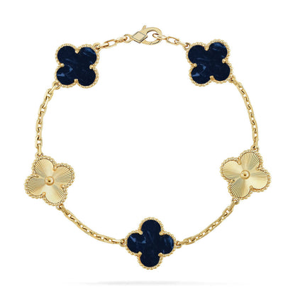 [⭐Hyrra Jewelry]CLOVER 5 MOTIF PIETERSITE BRACELET COLLECTION