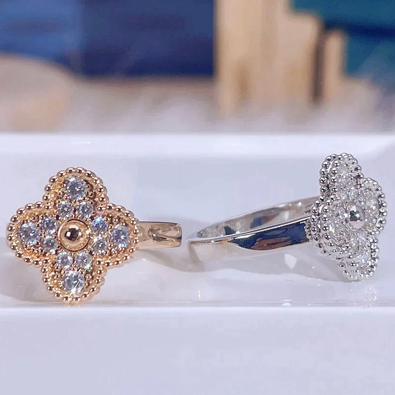 [⭐Hyrra Jewelry]CLOVER DIAMOND RING