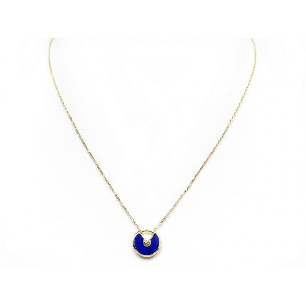 [⭐Hyrra Jewelry]AMULETTE ROSE GOLD AGATE NECKLACE