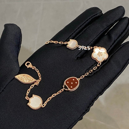 [⭐Hyrra Jewelry]LUCKY SPRING 5 MOTIF BRACELET