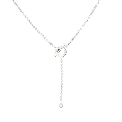 [⭐Hyrra Jewelry]FINESSE SILVER DIAMOND NECKLACE