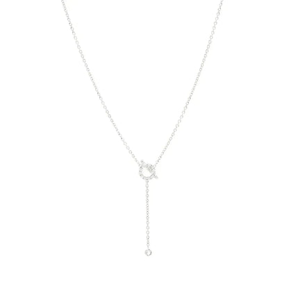[⭐Hyrra Jewelry]FINESSE SILVER DIAMOND NECKLACE