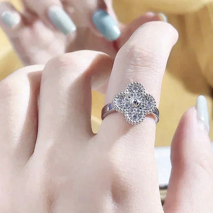 [⭐Hyrra Jewelry]CLOVER DIAMOND RING