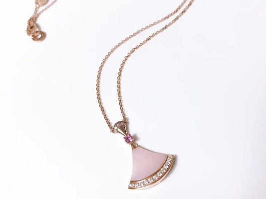 [⭐Hyrra Jewelry]DREAM NECKLACE PINK MOP DIAMOND