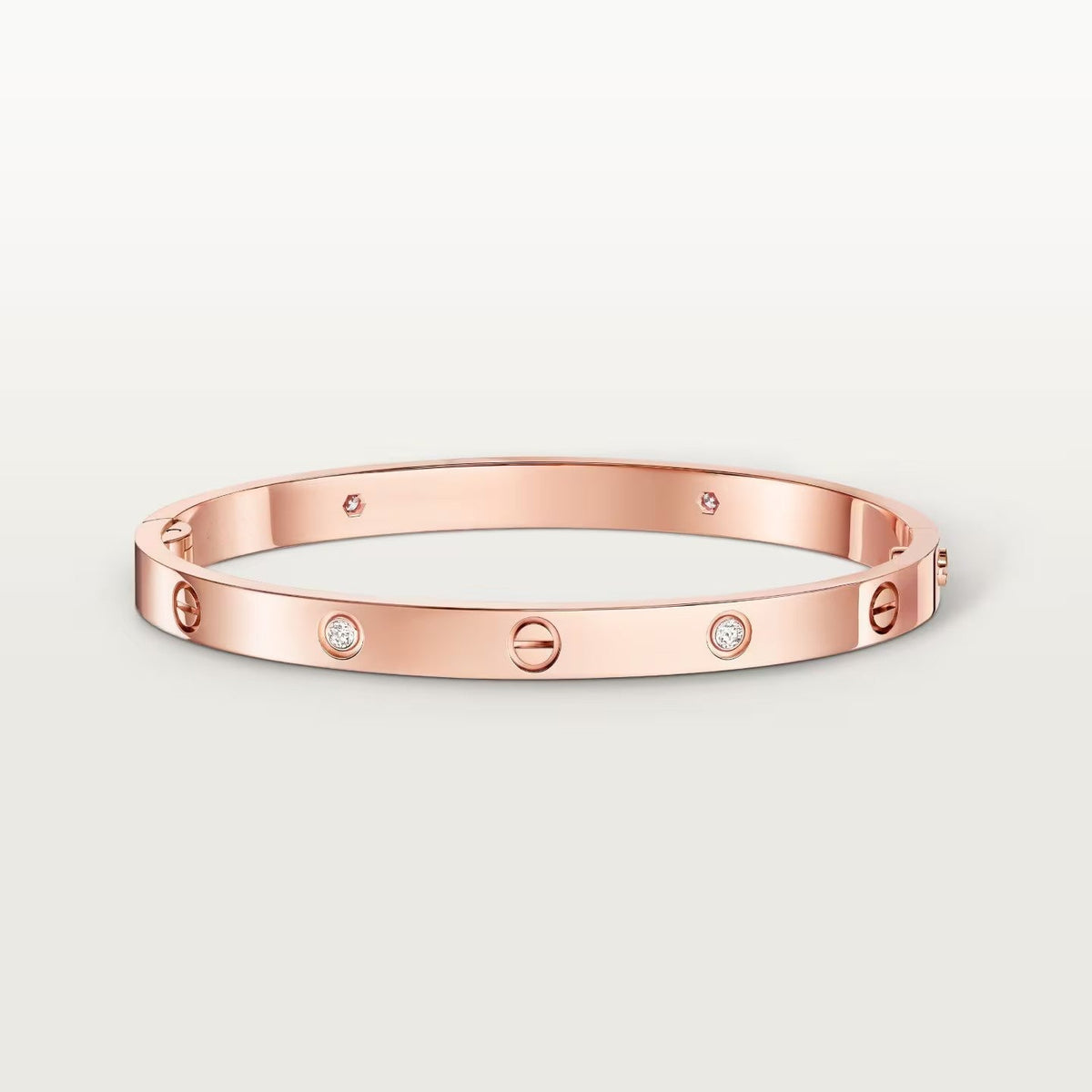 [⭐Hyrra Jewelry]LOVE BRACELET 4.8MM 4 DIAMONDS