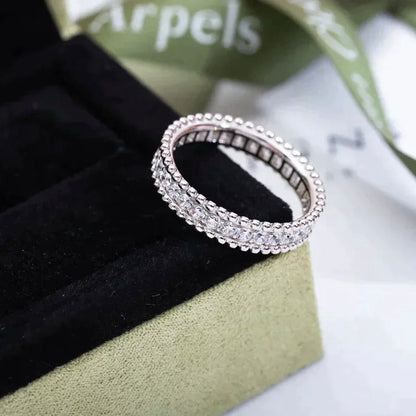 [⭐Hyrra Jewelry]PERLEE DIAMOND SILVER RING