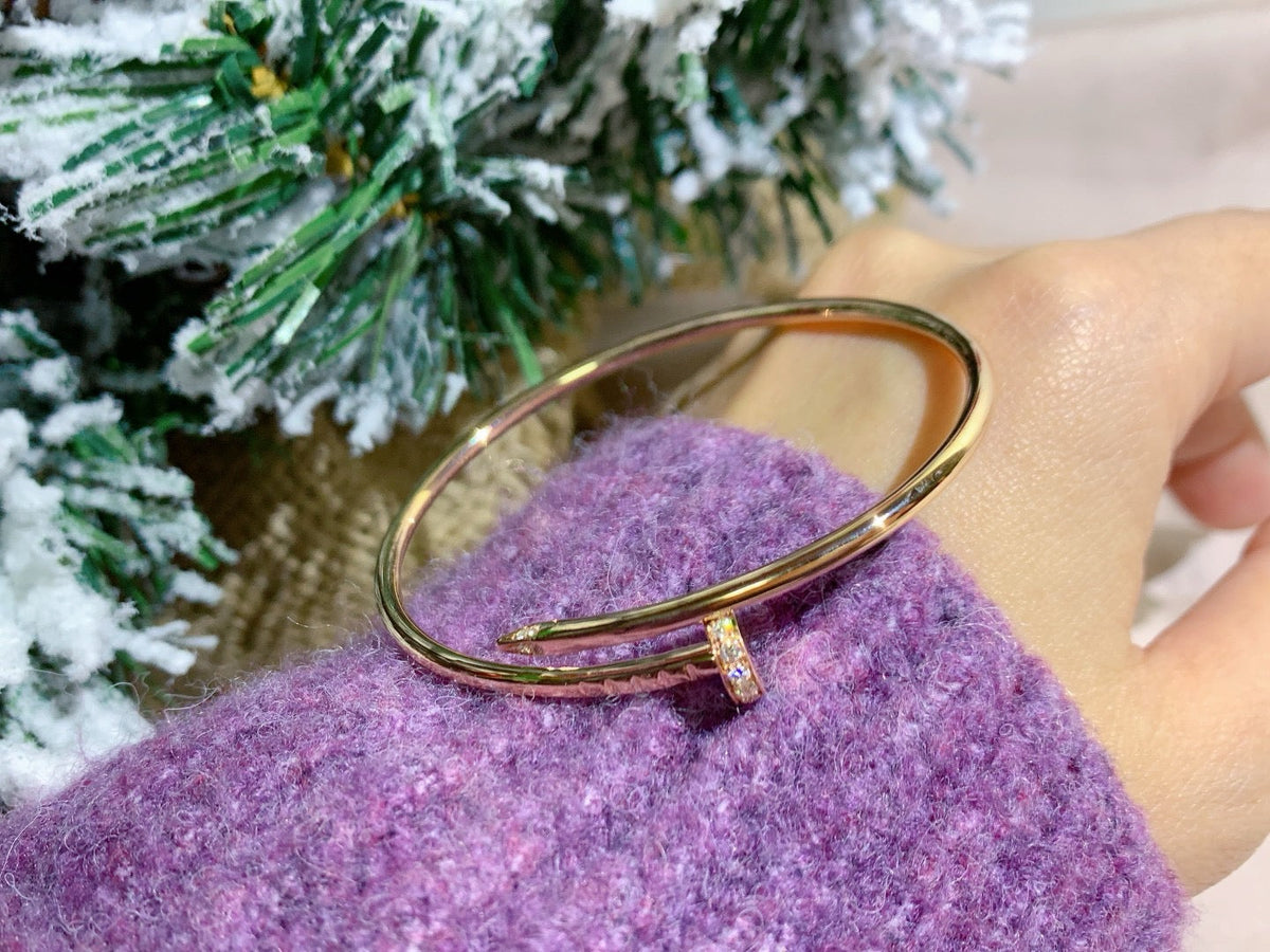 [⭐Hyrra Jewelry]JUSTE BRACELET 2.5MM DIAMONDS