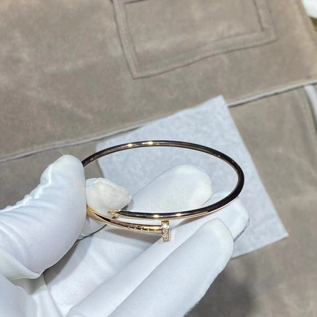 [⭐Hyrra Jewelry]JUSTE BRACELET 2.5MM DIAMONDS