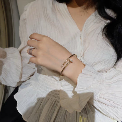 [⭐Hyrra Jewelry]JUSTE BRACELET 3.5MM DIAMONDS