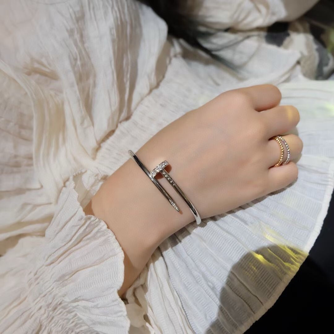 [⭐Hyrra Jewelry]JUSTE BRACELET 3.5MM DIAMONDS
