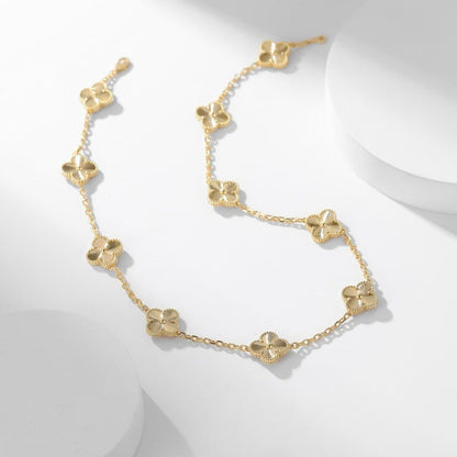 [⭐Hyrra Jewelry]CLOVER 10 MOTIFS LASER NECKLACE