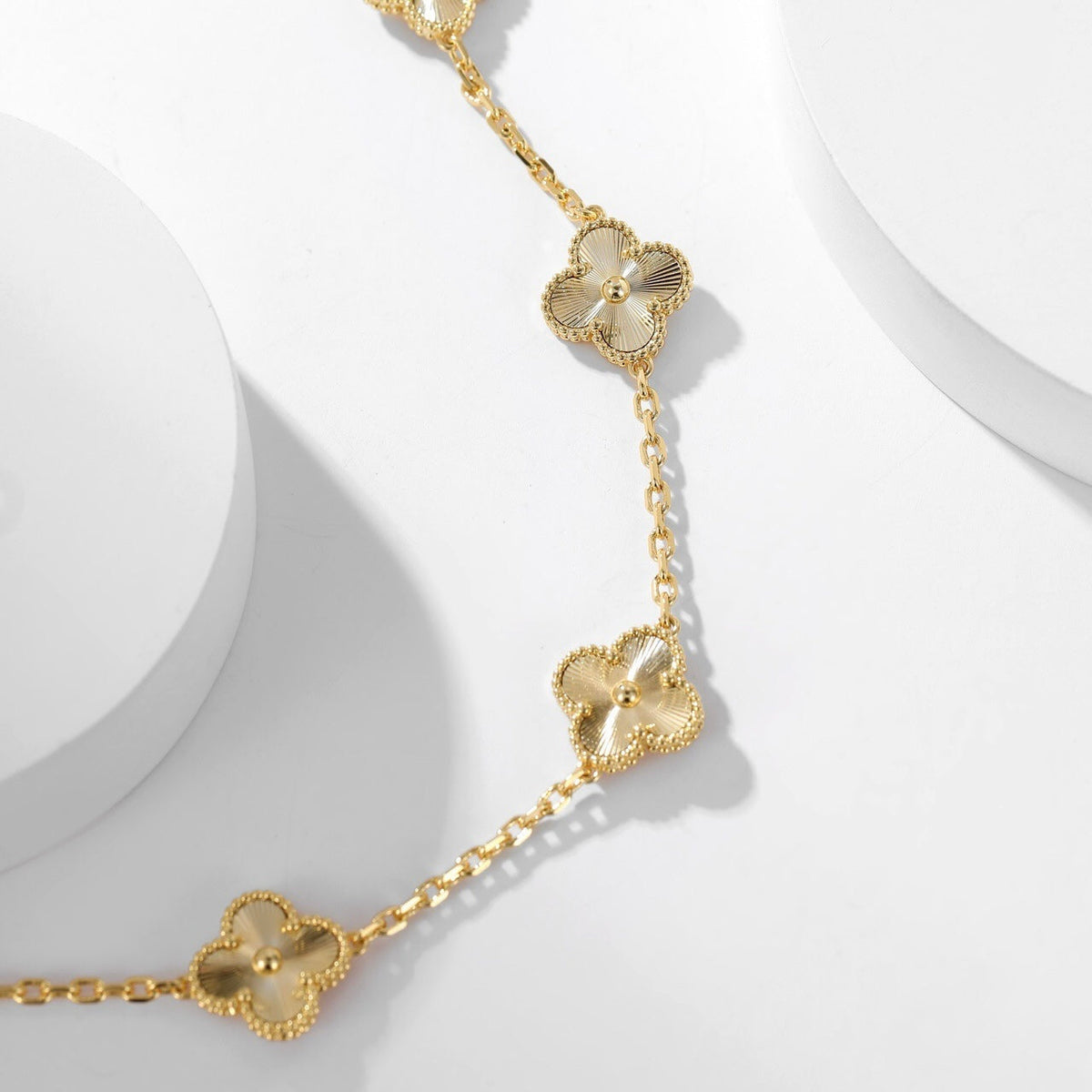 [⭐Hyrra Jewelry]CLOVER 10 MOTIFS LASER NECKLACE