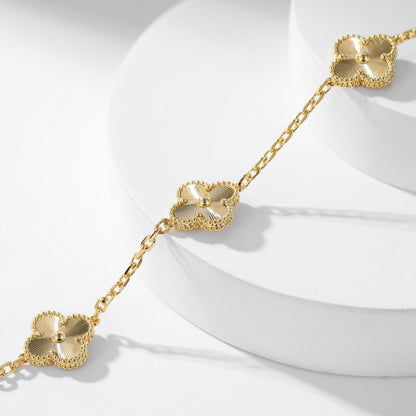 [⭐Hyrra Jewelry]CLOVER 10 MOTIFS LASER NECKLACE