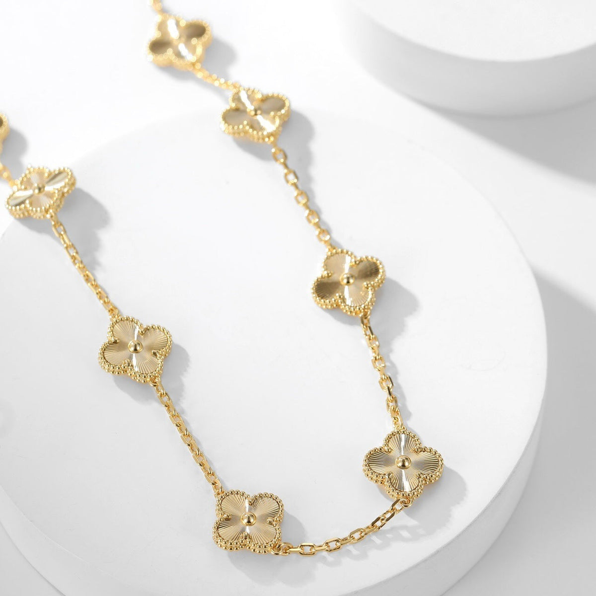 [⭐Hyrra Jewelry]CLOVER 10 MOTIFS LASER NECKLACE