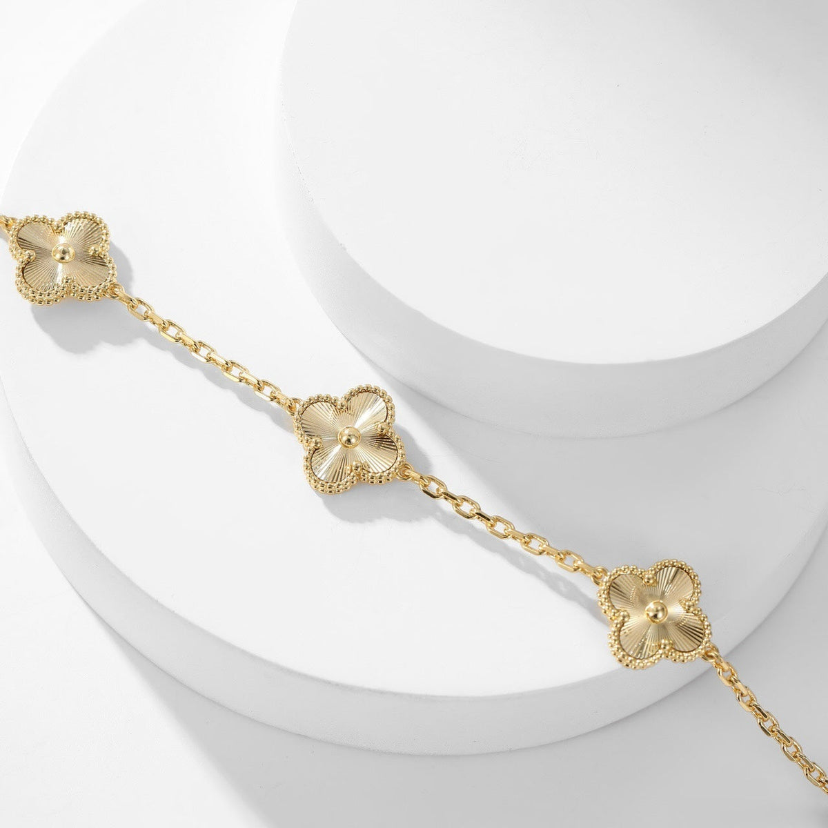 [⭐Hyrra Jewelry]CLOVER 10 MOTIFS LASER NECKLACE
