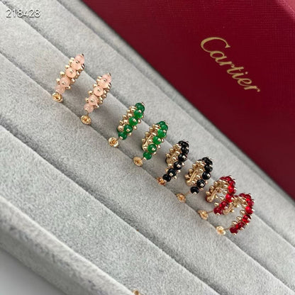 [⭐Hyrra Jewelry]NEW COLORED GEMSTONE COLLECTION SMALL HOOP EARRINGS