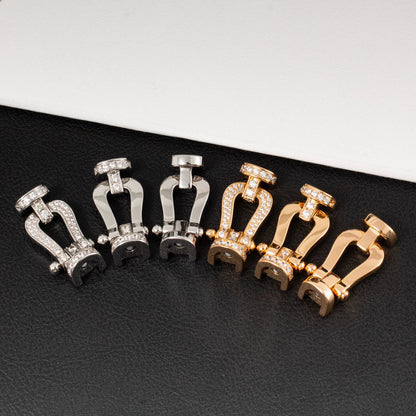 [⭐Hyrra Jewelry]FORCE LARGE HORSESHOE NO DIAMOND BRACELET SILVER