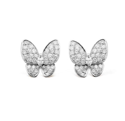 [⭐Hyrra Jewelry]BUTTERFLY ALL DIAMOND EARRINGS