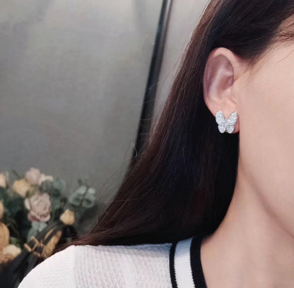 [⭐Hyrra Jewelry]BUTTERFLY ALL DIAMOND EARRINGS