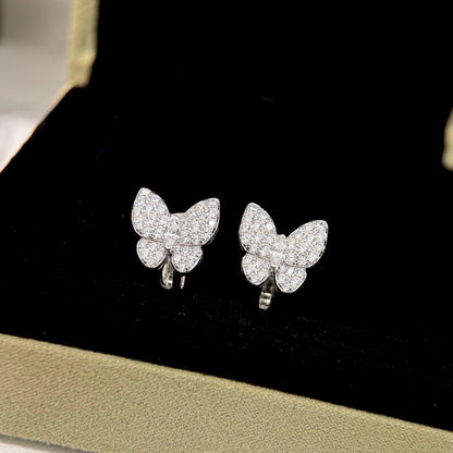 [⭐Hyrra Jewelry]BUTTERFLY ALL DIAMOND EARRINGS