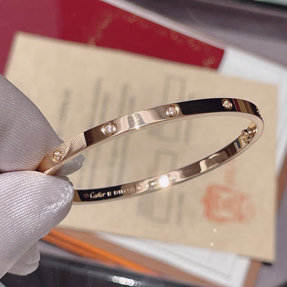 [⭐Hyrra Jewelry]LOVE BRACELET 3.65MM 10 DIAMONDS