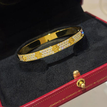 [⭐Hyrra Jewelry]LOVE BRACELET 6.1MM DIAMOND-PAVED