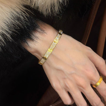 [⭐Hyrra Jewelry]LOVE BRACELET 6.1MM DIAMOND-PAVED