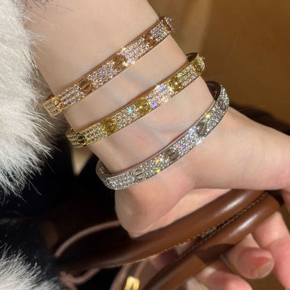 [⭐Hyrra Jewelry]LOVE BRACELET 6.1MM DIAMOND-PAVED