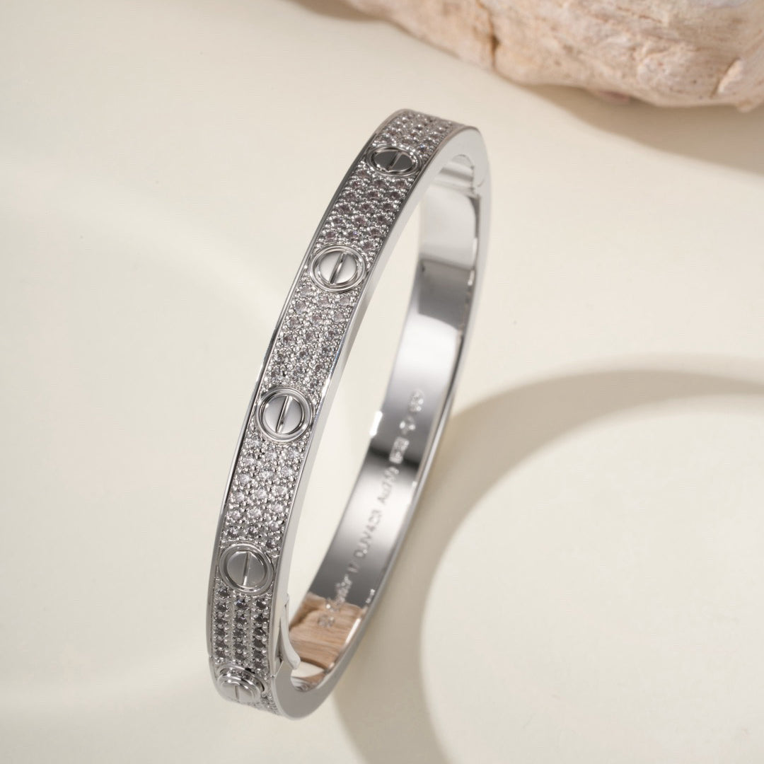 [⭐Hyrra Jewelry]LOVE BRACELET 6.1MM DIAMOND-PAVED