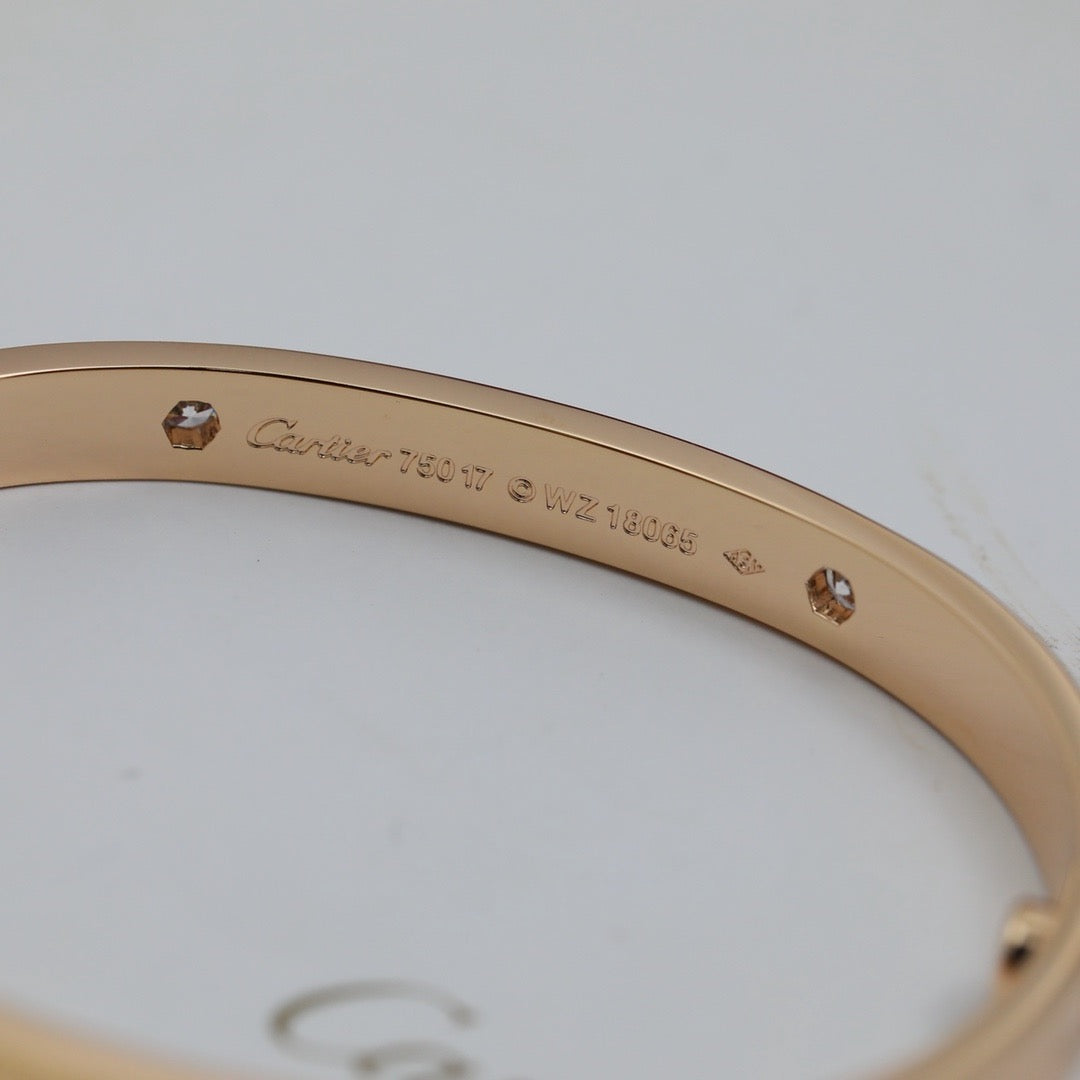 [⭐Hyrra Jewelry]LOVE BRACELET 6.1MM 4 DIAMONDS