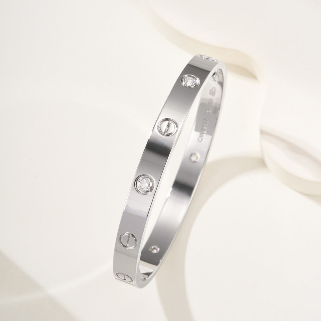 [⭐Hyrra Jewelry]LOVE BRACELET 6.1MM 4 DIAMONDS