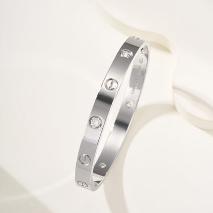 [⭐Hyrra Jewelry]LOVE BRACELET 6.1MM 4 DIAMONDS