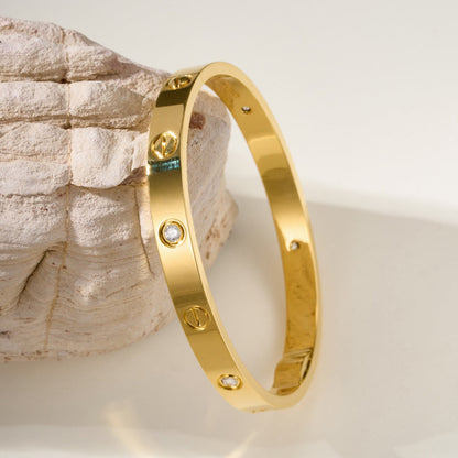 [⭐Hyrra Jewelry]LOVE BRACELET 6.1MM 4 DIAMONDS