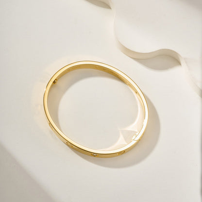 [⭐Hyrra Jewelry]LOVE BRACELET 6.1MM 4 DIAMONDS