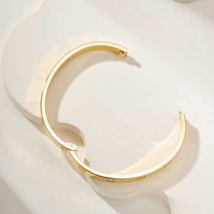 [⭐Hyrra Jewelry]LOVE BRACELET 6.1MM 4 DIAMONDS
