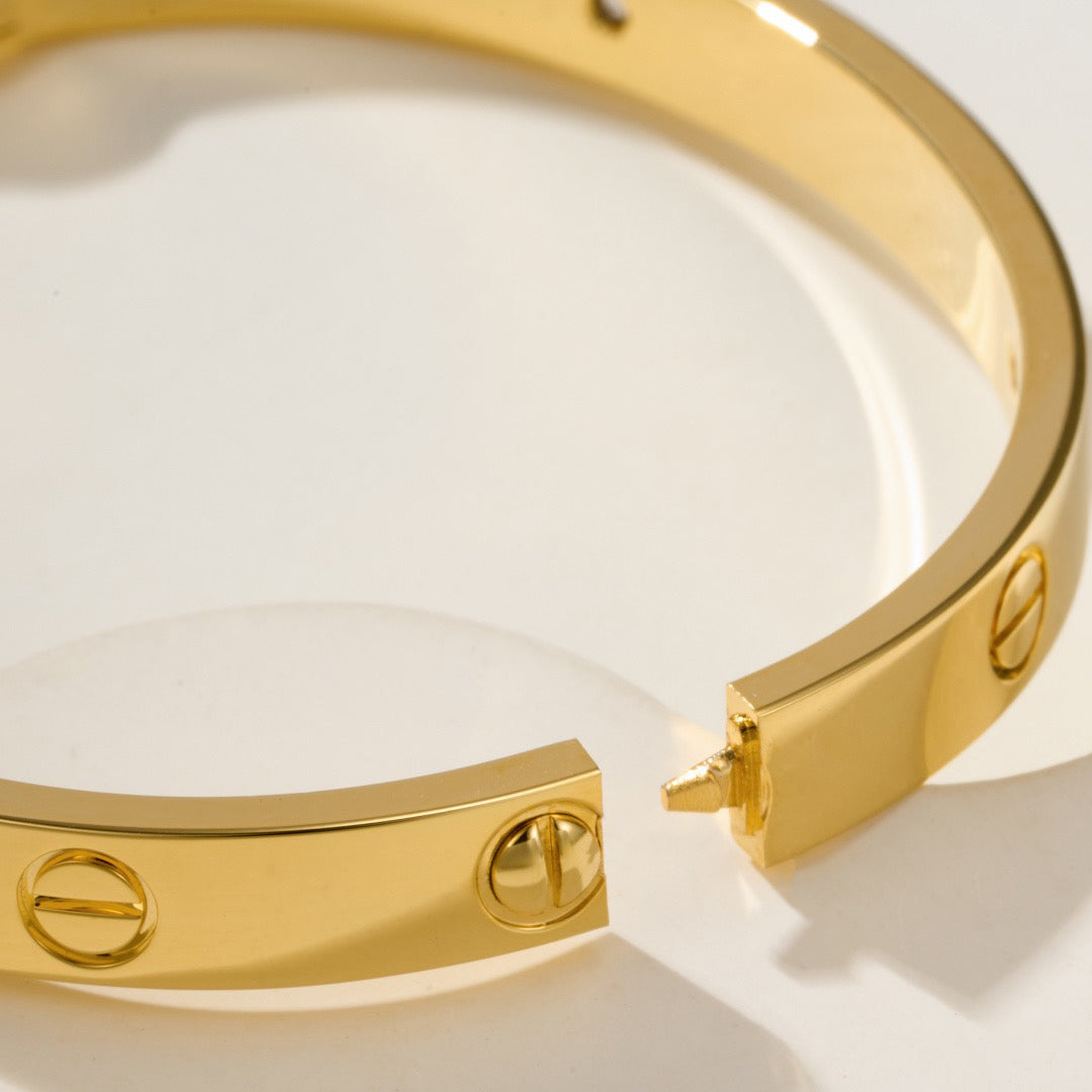 [⭐Hyrra Jewelry]LOVE BRACELET 6.1MM 4 DIAMONDS