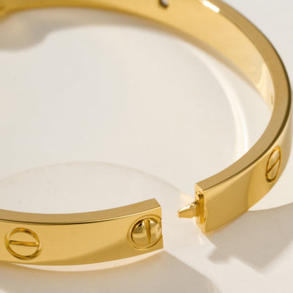 [⭐Hyrra Jewelry]LOVE BRACELET 6.1MM 4 DIAMONDS