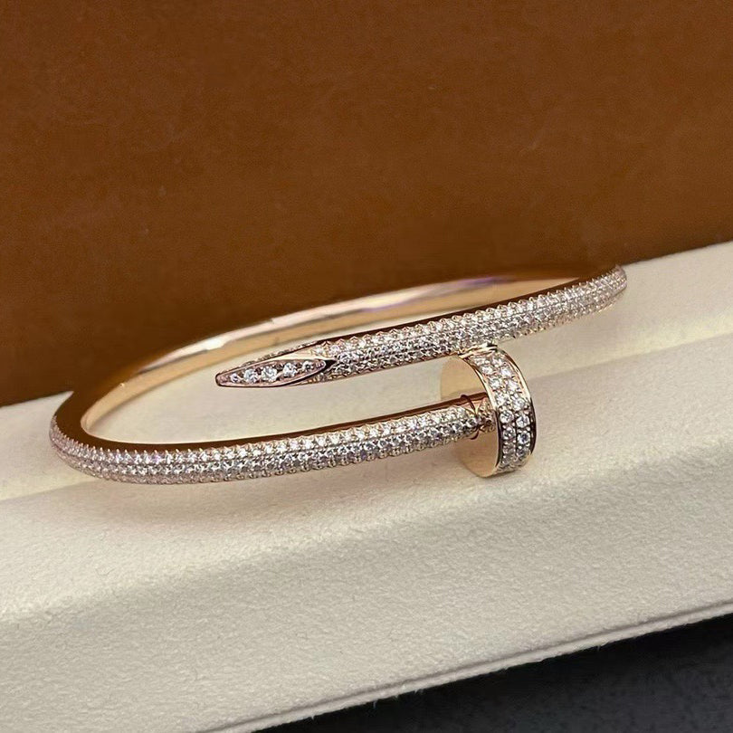 [⭐Hyrra Jewelry]JUSTE BRACELET 3.5MM ALL DIAMONDS
