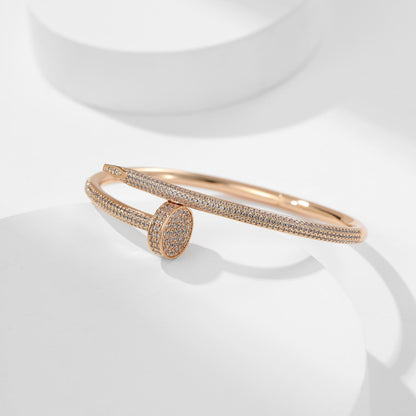 [⭐Hyrra Jewelry]JUSTE BRACELET 3.5MM ALL DIAMONDS