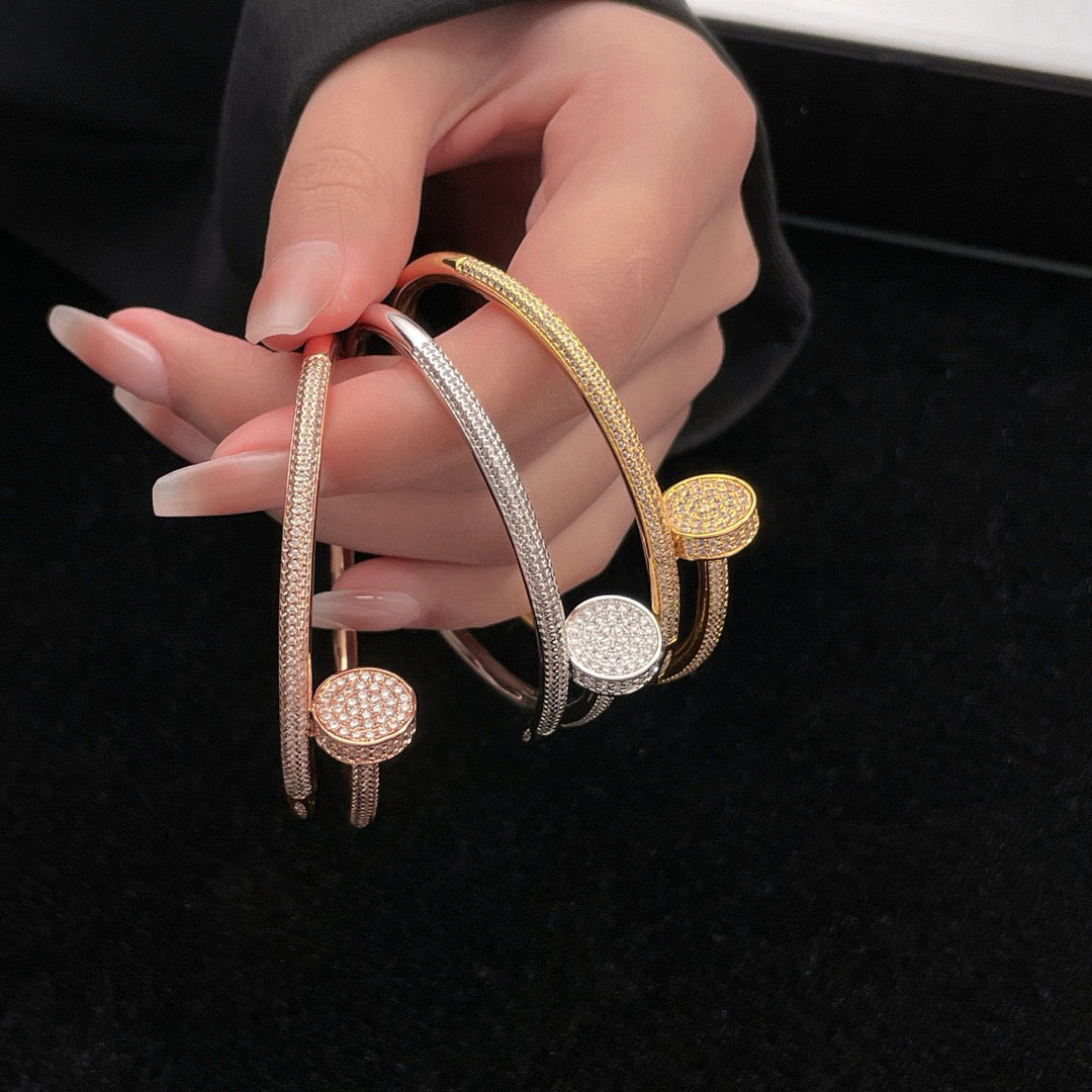 [⭐Hyrra Jewelry]JUSTE BRACELET 3.5MM ALL DIAMONDS