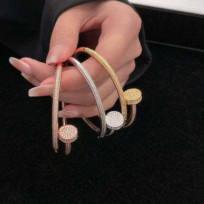 [⭐Hyrra Jewelry]JUSTE BRACELET 3.5MM ALL DIAMONDS