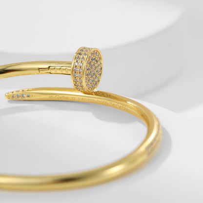 [⭐Hyrra Jewelry]JUSTE BRACELET 3.5MM ALL DIAMONDS