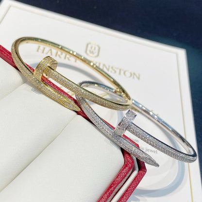 [⭐Hyrra Jewelry]JUSTE BRACELET 3.5MM ALL DIAMONDS