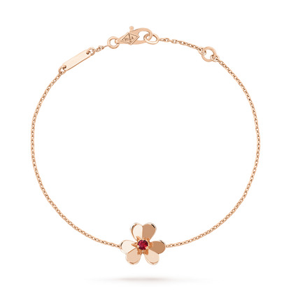 [⭐Hyrra Jewelry]FRIVOLE GOLD FLOWER PINK MALACHITE BRACELET