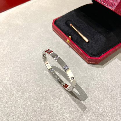 [⭐Hyrra Jewelry]LOVE BRACELET 6.1MM 10 DIAMONDS