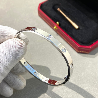 [⭐Hyrra Jewelry]LOVE BRACELET 6.1MM 10 DIAMONDS