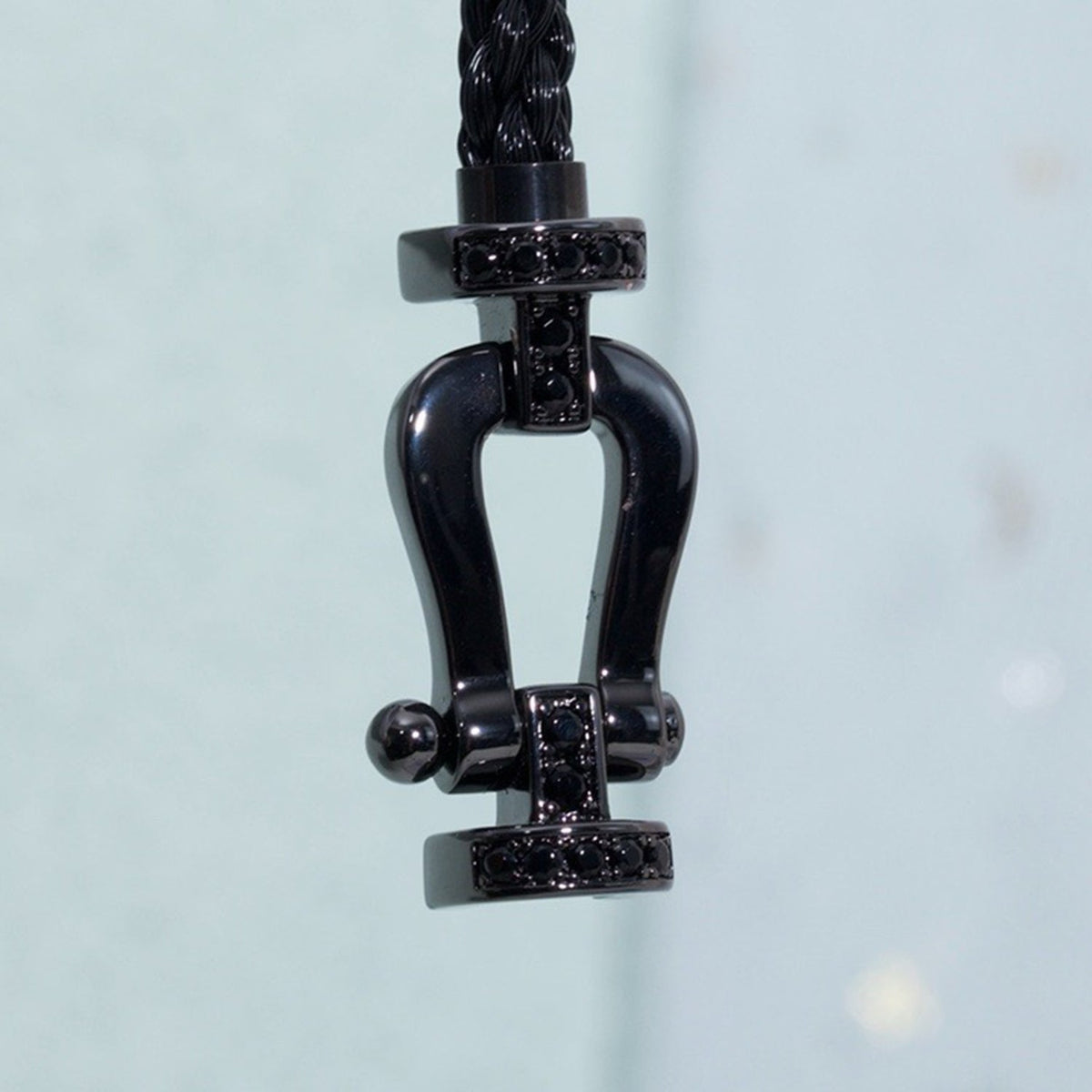 [⭐Hyrra Jewelry]FORCE LARGE SERIES HORSESHOE BLACK SAMURAI BRACELET