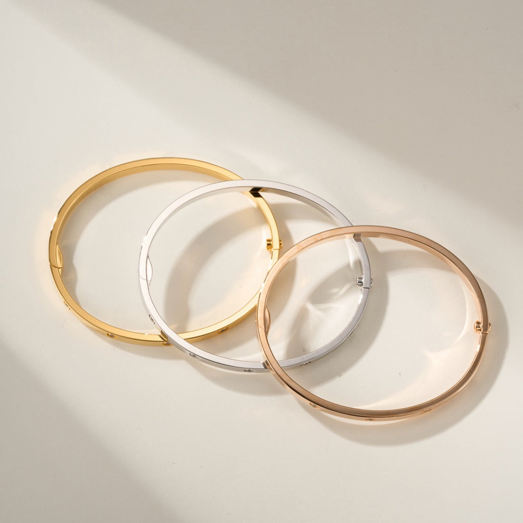 [⭐Hyrra Jewelry]LOVE BRACELET 3.65MM 10 DIAMONDS