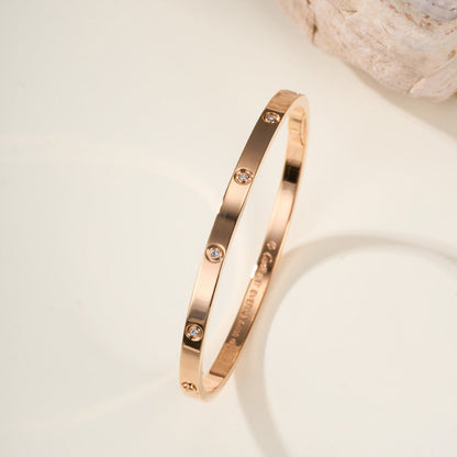 [⭐Hyrra Jewelry]LOVE BRACELET 3.65MM 10 DIAMONDS