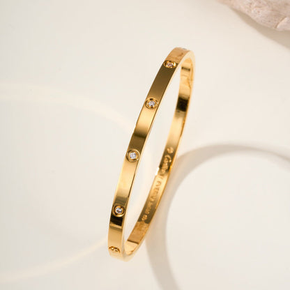 [⭐Hyrra Jewelry]LOVE BRACELET 3.65MM 10 DIAMONDS